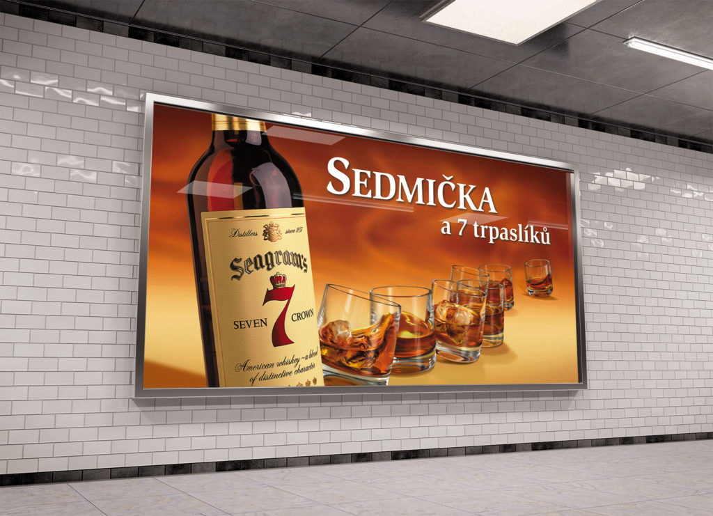 7 Crown whiskey, billboard, reklama