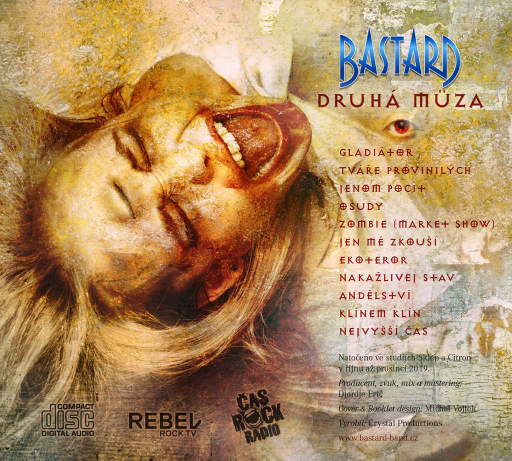 Bastard, CD obal, grafický design, ukázka, zadní strana obalu